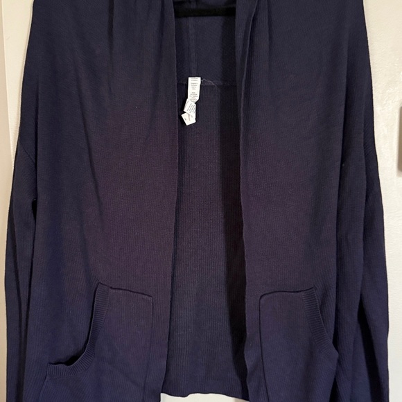 Lululemon Cabin Yogi Wrap Navy Sweater - Picture 3 of 9